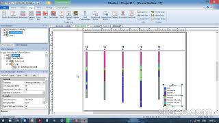 Strater رسم قطاعات جيولوجية لمجموعة آبار بإستخدام برنامج [upl. by Ecirehc]