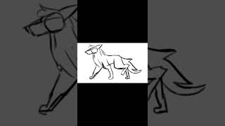 Old animation of a wolf walk cycle animation throwback old [upl. by Musette]