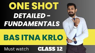 ONE SHOT  Detailed  Fundamentals  Partnership  Class 12 [upl. by Pump]