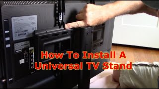 How To Assemble A Universal TV Stand [upl. by Eatnoid]