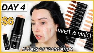 New Wet n Wild STICK FOUNDATION First Impression Review amp Demo Dry Skin [upl. by Anujra30]