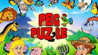 Peg Puzzle Shape Puzzles for Kids  App Gameplay Video [upl. by Yellek]