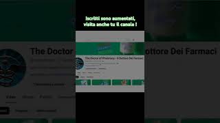 Il canale del farmacista Youtuber farmacia youtubeshorts 4000watchtime cura medicina study [upl. by Pail607]