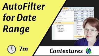 Excel AutoFilter for Date Range Two Ways [upl. by Yht]