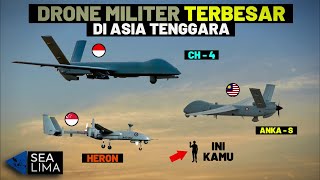 PESAWAT TERSAINGI 5 DroneUAV Militer TERBESAR di Asia Tenggara [upl. by Htesil]