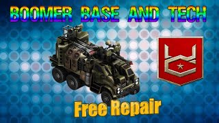 War Commander Boomer Base amp Tech Free Repair [upl. by Annorah]