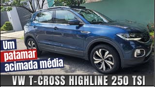 AVALIAÇÃO – Motor 14 turbo garante VW TCross Highline 250 TSI no andar de cima [upl. by Nosro268]