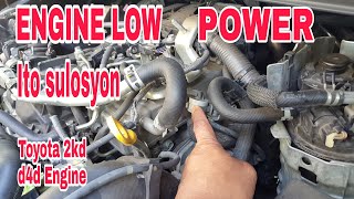 Engine low power Toyota d4d 2kd engine manual ito lng pala sulosyon [upl. by Larred]