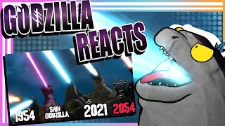 Godzilla Reacts Evolution of GODZILLAS ATOMIC BREATH 195420212054 [upl. by Bradski]