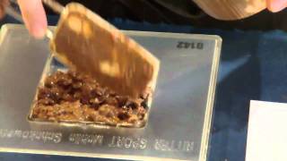 Making a Custom Ritter Sport Chocolate Bar in Berlin Germany [upl. by Lagas]