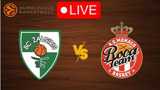 🔴 Live Zalgiris Kaunas vs Monaco  EuroLeague 20242025  Live Play by Play Scoreboard [upl. by Largent]