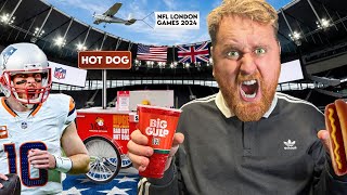 BRIT TRIES NFL LONDON TAILGATE FOOD At The Tottenham Hotspur Stadium On BEARS VS JAGUARS Gameday🌭🤯✅ [upl. by Gingras]