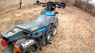 Yamaha xt 600 cold engine kick start [upl. by Yrneh582]