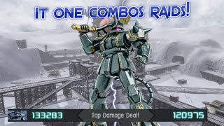 GBO2 Zaku II Dozle Zabi Custom It one combos raids [upl. by Leta595]