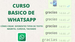 Como crear diferentes textos en whatsapp Opcion 1 Practiquen en los comentarios [upl. by Zingale11]