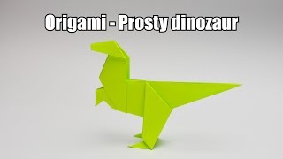 Origami  Prosty dinozaur [upl. by Lehcer]