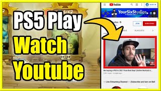 How to Watch Youtube while Playing Games on PS5 Easy Method [upl. by Aninaj]