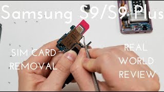 Samsung Galaxy S9S9 Plus SIM Card Removal When Stuck [upl. by Farlee397]