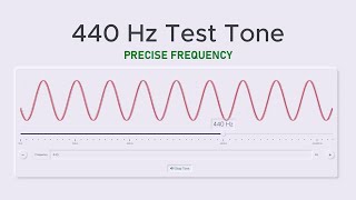 440 Hz Precise Test Tone Sine Wave Sound [upl. by Gelhar132]