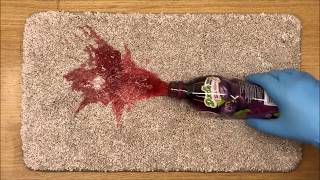 How to remove a Ribena stain from carpet with Prochem Red RX [upl. by Launamme]