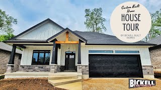 HOUSE TOUR  BickellBuilt Custom Built Farmhouse Style Bungalow [upl. by Ecinnaj]