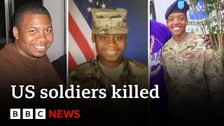 US soldiers killed in Jordan drone attack named  BBC News [upl. by Ynner]