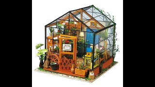 Robotime dollhouse kit  Kathys Flower house  DG104 [upl. by Layod]