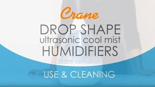 Crane Drop Shape Humidifier  Use amp Cleaning [upl. by Anaytat]