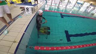 Alessia Zecchini Italy 22107 mt GOLD Medal WC2018 DYN BF W NWR Apnea Freedive WORLD RECORD [upl. by Assirk164]