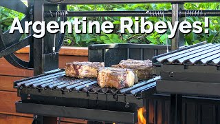 Argentine Grilled Ribeyes  Argentine Grill Review  Ballistic BBQ [upl. by Lebam914]