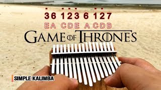 Game Of Thrones Theme Song  Kalimba Easy Practice [upl. by Emmye643]