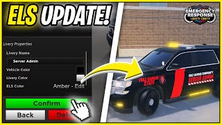 NEW ELS amp Private Server UPDATE In ERLC  Roblox ERLC [upl. by Asined]