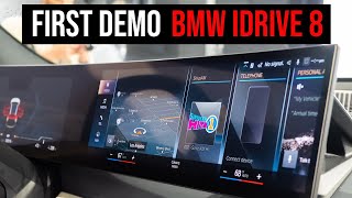 BMW iDrive 8 Demo  The Most Important Features [upl. by Enahpets576]