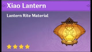 How to craft  make xiao lantern  genshin impact [upl. by Bedelia]