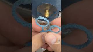 Turning braided thread rings into white gold wedding bands jewellerymaking [upl. by Goldia]