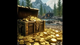 TES V Skyrim secret invisible chest with about 12000 gold worth of content [upl. by Erroll]