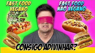 FAST FOOD VEGANO vs NÃO VEGANO Consigo acertar 10 [upl. by Eehc]