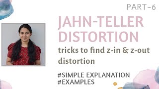 Jahn Teller distortion in coordination compounds zin zout distortion  examples [upl. by Takakura]