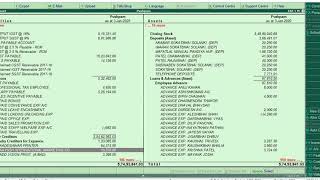 Print Detailed Balance Sheet and profit and loss Report in TallyERP9 [upl. by Ennahs]