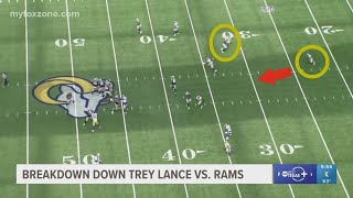 Trey Lance vs Rams breakdown [upl. by Magdaia]