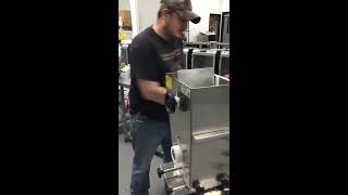 Slicing 500 pounds of meat in 30 minutes with COVE FS19 Commercial Jerky Slicer Part 2 [upl. by Eelrac]