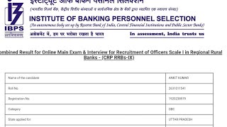 IBPS RRB PO FINAL SCORECARD 2020 RRB PO MAINS MARKS RRB PO INTERVIEW MARKS RRB PO SCORECARD [upl. by Sevein]