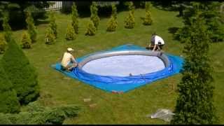 Bestway pool 457x122 installation step by step [upl. by Elleraj209]