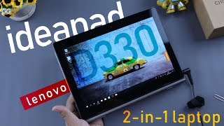 Unboxing Lenovo Ideapad D330 2in1 Laptop  Tablet dengan Layar IPS 101quot Full HD [upl. by Ainuj256]