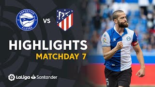 Resumen de Deportivo Alavés vs Atlético de Madrid 10 [upl. by Janicki211]