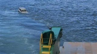 Car Falls Off Ferry Into Sea Off Australian Coast [upl. by Ivory]