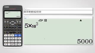 Exponential Function on Casio fx991EX Classwiz [upl. by Arondell]