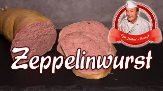 Zeppelinwurst selber machen  Delikatess Leberwurst  Opa Jochens Rezept [upl. by Eiruam]