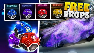 Every FREE DROP Currently On Rocket League How To Get Free Drop Crates [upl. by Novick]