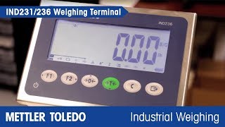 IND231 and IND236 Weighing Terminals Increase Your Productivity – METTLER TOLEDO  es [upl. by Trenton]